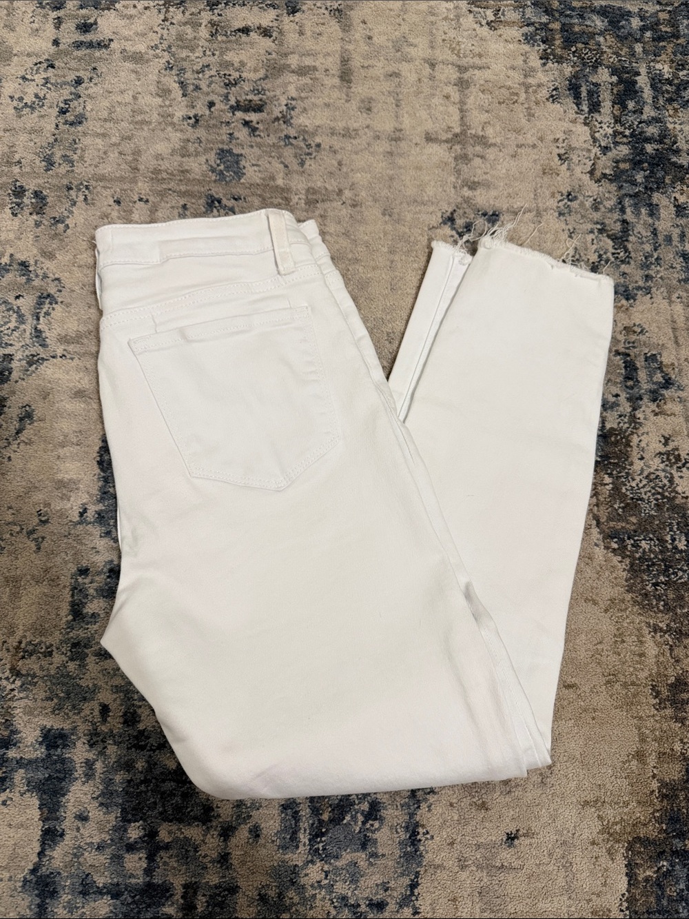 Women's White Ankle-Length High-Rise Skinny Jeans